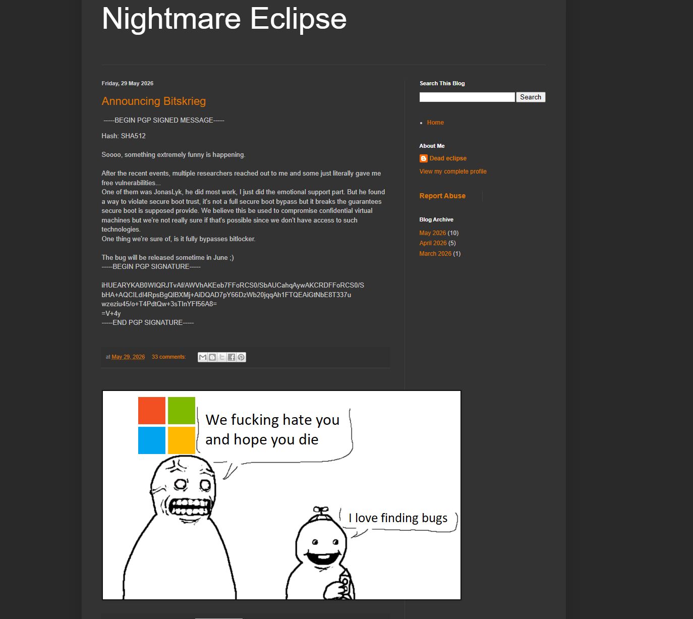 Das »Eclipse«-Protokoll: Wie ein verprellter Hacker Microsoft im Frühjahr 2026 vorführte
