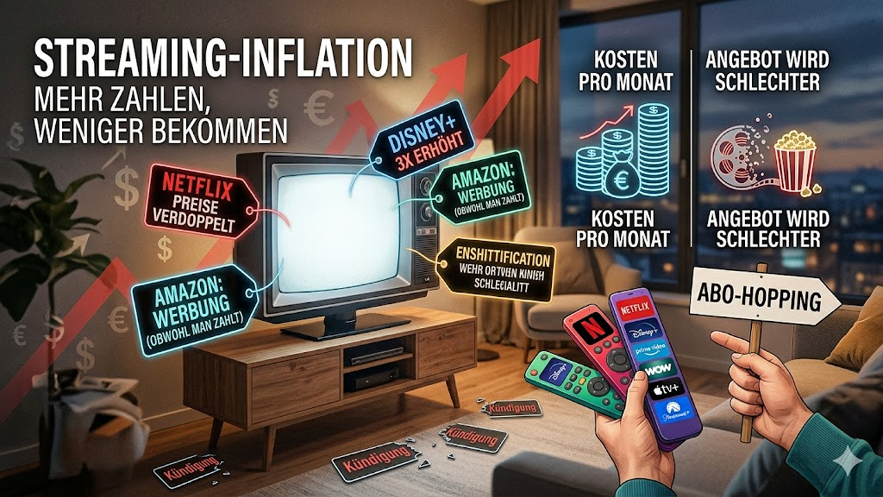 Mehr zahlen, weniger bekommen: Wie Streaming gerade kaputtspart
